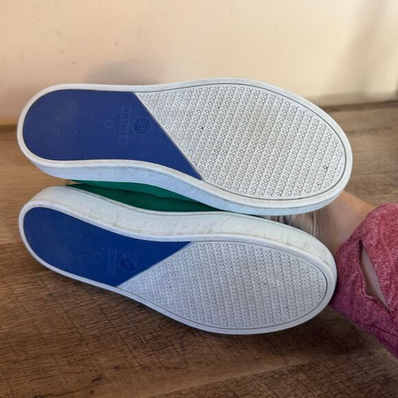 Rothy's The Kids Sneaker Kelly Green Slip On Flats Shoes Size 3 - Picture 5 of 6